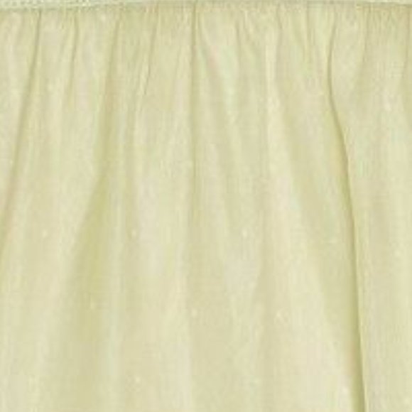 DANIELLE BERNSTEIN Organza Sheer Puff Sleeve Mini Dress Medium Light Green Dot - Picture 4 of 5